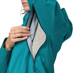 Patagonia Women's Stormstride Jacket Belay Blue pit zip