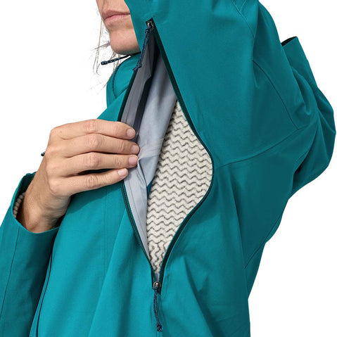 Patagonia Women's Stormstride Jacket Belay Blue pit zip