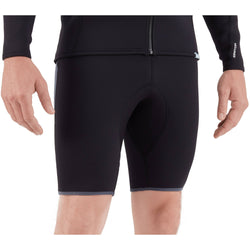 NRS Men's Ignitor Wetsuit Shorts in Black model front