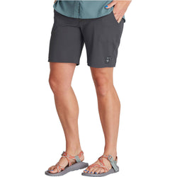NRS Women's Guide Shorts in Dark Shadow model frontcrop