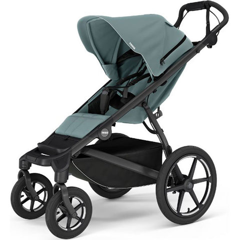 Thule Urban Glide 4-Wheel Single Stroller in Mid-Blue angle