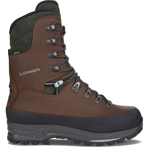 Lowa Hunter GTX EVO Extreme Backpacking Boots in Antique Brown side