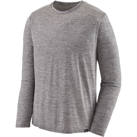 Patagonia Men's Capilene Cool Daily Long Sleeve Shirt in Feather Grey front
