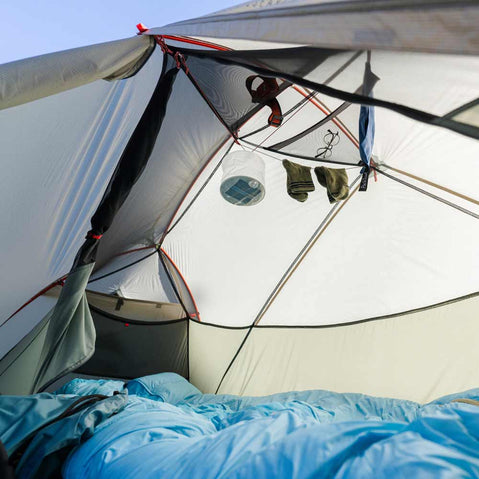 MSR Hubba Hubba LT 1 Person Backpacking Tent gear storage