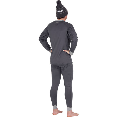 NRS Men's Expedition Weight Pants in Dark Shadow model back