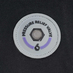 Level Six Class 6 Rubber Rand Whitewater Kayak Spray Skirt pressure valve closeup