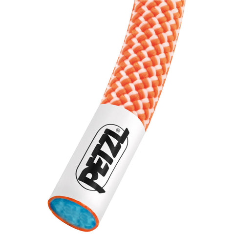 Petzl Volta 9.0 mm Dry Climbing Rope in Orange logo