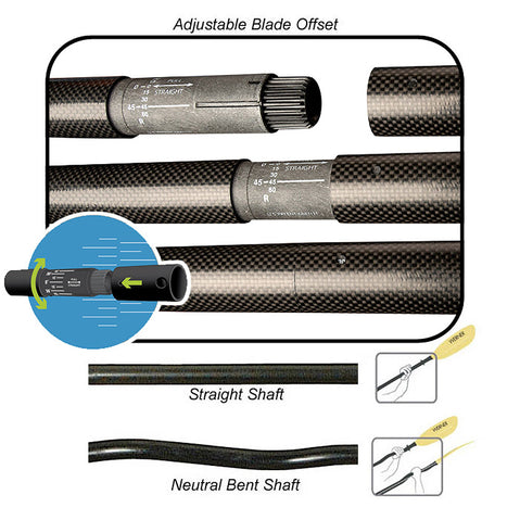 Werner Athena Bent Shaft Carbon Kayak Paddle ferrule
