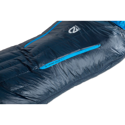 Nemo Equipment Men's Riff 30-Degree Endless Promise Down Sleeping Bag in Stormy Night thermo