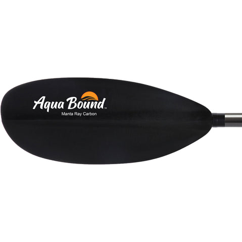 Aqua-Bound Manta Ray Carbon Posi-Lok 2-Piece Kayak Paddle left blade