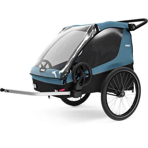 Thule Courier Bicycle Trailer/Stroller in Aegean Blue angle