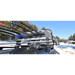Malone LiftLine 3 Ski/Snowboard Rack loaded with ski/snowboard