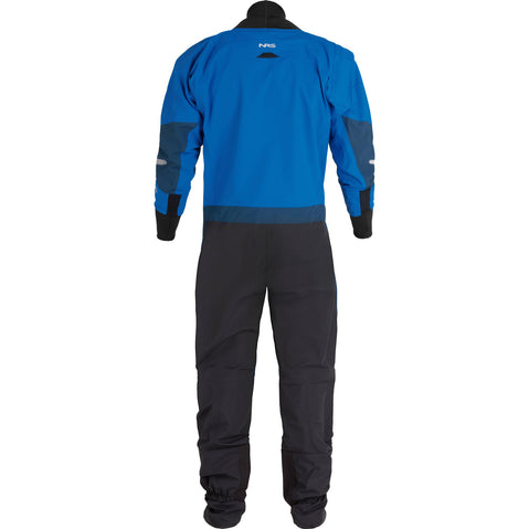 NRS Men's Foray Dry Suit in Blue back