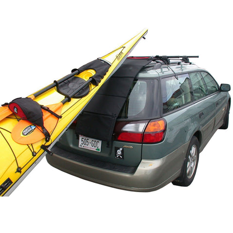 North Water Four Play Kayak Paddle Float attached to a car