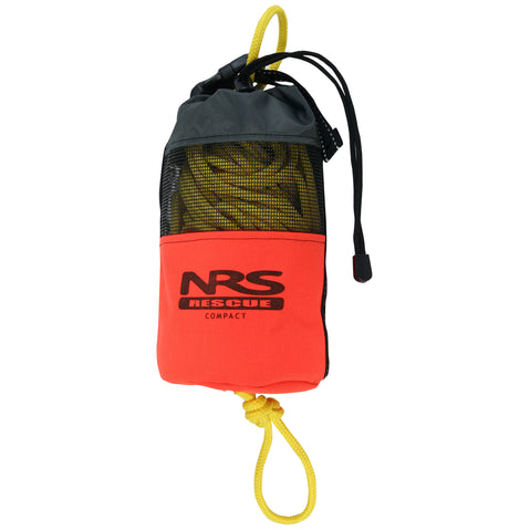NRS Compact Rescue 1/4 Poly Throw Rope in Orange
