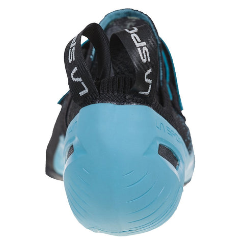 La Sportiva Women's Zenit Rock Climbing Shoes in Pacific Blue/Black back