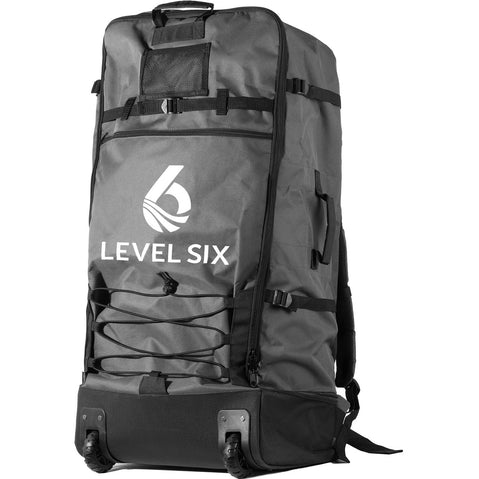 Level 6 Twelve Six Carbon Inflatable SUP Board Package in Aegean Blue carrying bag