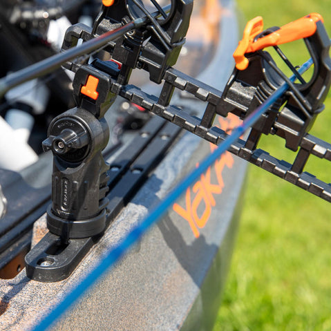 YakAttack SideStage Pro Rod Holder Rack lifestyle