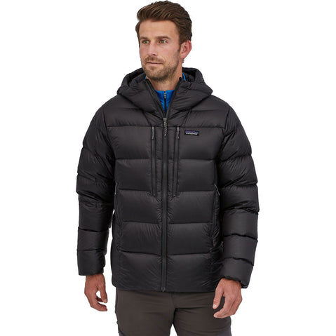 Patagonia Men's Fitz Roy Down Hoody Black model front