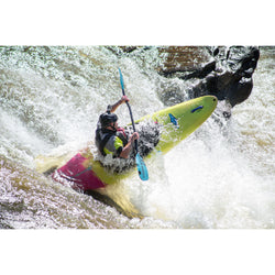 Aqua-Bound Aerial Major Fiberglass Bent Shaft 1-Piece Kayak Paddle in Blue lifestyle