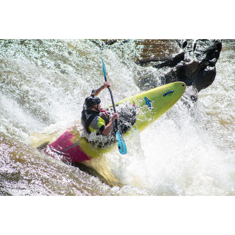 Aqua-Bound Aerial Major Fiberglass Bent Shaft 1-Piece Kayak Paddle in Blue lifestyle