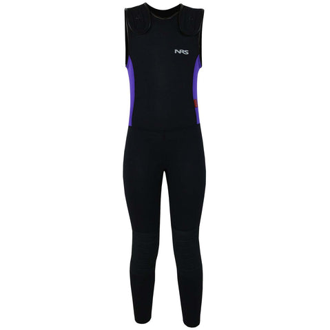 NRS Youth Farmer Bill Neoprene Wetsuit in Purple front
