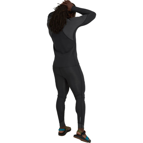 NRS Men's HydroSkin 1.5 Jacket in Black/Graphite model back