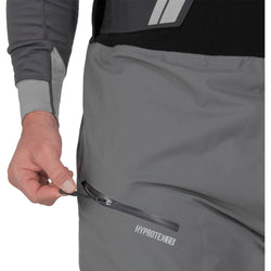 NRS Men's Freefall Dry Pants in Gray model pocket