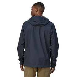 Patagonia Men's Boulder Fork Rain Jacket smolder blue model back