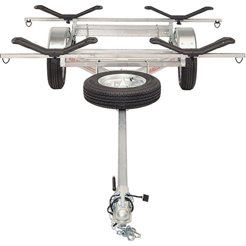 Malone MicroSport LowBed 2-Boat MegaWing Kayak Trailer Package front