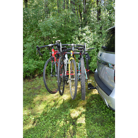 Malone Runway Max 4 Bike Hitch Rack with arms folded