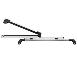 Thule SnowPack Extender Ski/Snowboard Roof Rack in Aluminum side