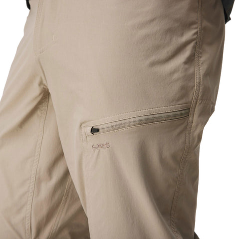 NRS Men's Guide Pants in Sahara model zipper