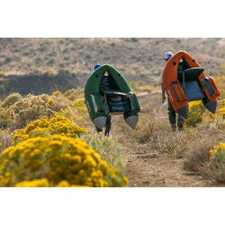 Outcast Fish Cat 4 LCS Float Tube in Gray lifestyle