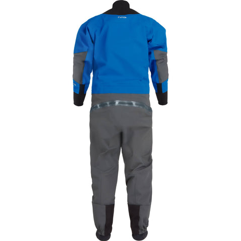 NRS Women's Explorer Semi-Dry Suit in Blue back
