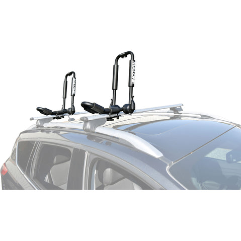 Malone FoldAway-J Kayak Carrier installed on a car