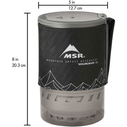 MSR WindBurner Camp Stove Duo System packed dimension