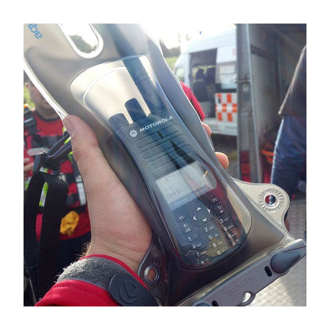 Aquapac VHF Pro Dry Case specs gray tabs