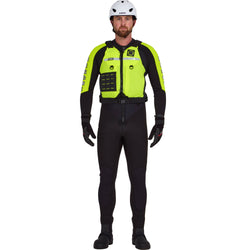 NRS Big Water Guide Lifejacket (PFD) in Safety Yellow model front