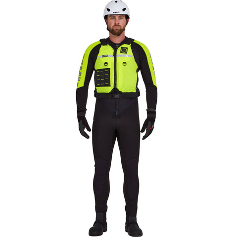 NRS Big Water Guide Lifejacket (PFD) in Safety Yellow model front