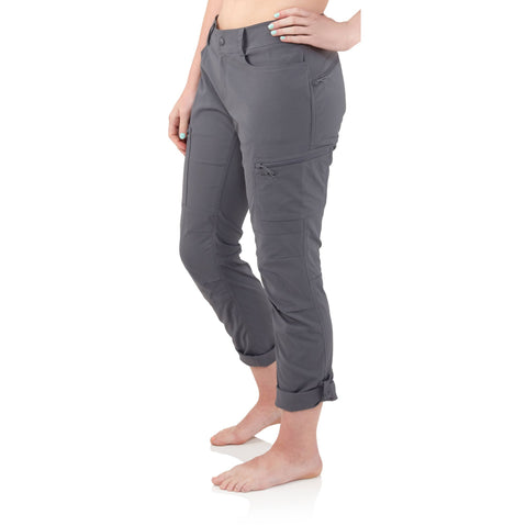 NRS Women's Lolo Pants in Gunmetal model frontup
