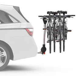Yakima RidgeBack 5 Bike Hitch Rack with bikes loaded side