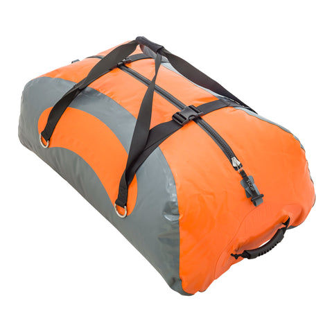 AIRE Frodo Dry Bag in Orange/Gray angle