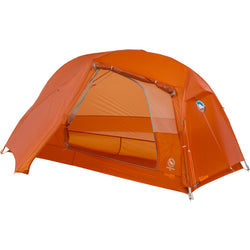 Big Agnes Copper Spur UL 1 Person Backpacking Tent in Tangelo with fly open