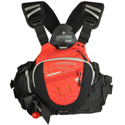 Stohlquist Descent Rescue Lifejacket (PFD) red fron