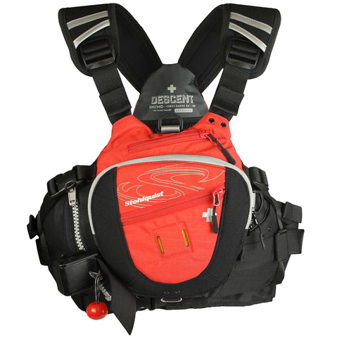 Stohlquist Descent Rescue Lifejacket (PFD) red fron