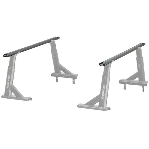 Yakima HD Bar Roof Rack Crossbars on a truck bed rack