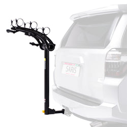 Saris Bones 3 Bike Hitch Rack installed on a car