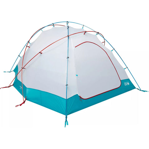 Mountain Hardwear Trango 4-Person Mountaineering Tent in Alpine Red no fly closed