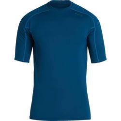 NRS Men's Rashguard Short Sleeve Shirt in Poseidon front